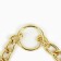 Collar - half -storage of two -rowing metal, 40 cm, wire thickness 2 mm, golden