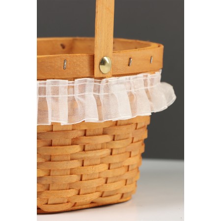 Wicker basket 16 x 13 x 11 cm, handle h = 11 cm, natural-4