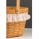 Wicker basket 16 x 13 x 11 cm, handle h = 11 cm, natural