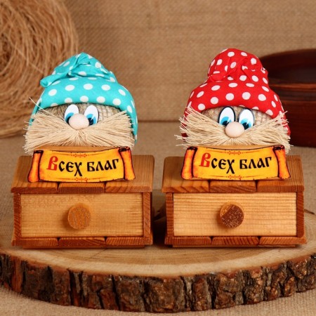 House Kondrat "all the best", on a chest, 16 x 12 cm, mix-6