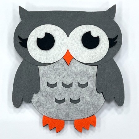 Set for creating a toy made of felt "Owl"