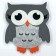 Set for creating a toy made of felt "Owl"