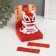 Plastic Plastic "Chinese Leo" red-white 8.5x7.3x8.5 cm