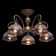 Amanda chandelier, 5x60W E27, bronze