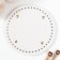 The basis for knitted products to the leatherette "Round braid" white 15x15 cm