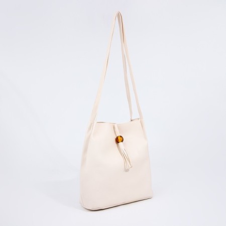 Bag Women's Tout on the valve, white color-2