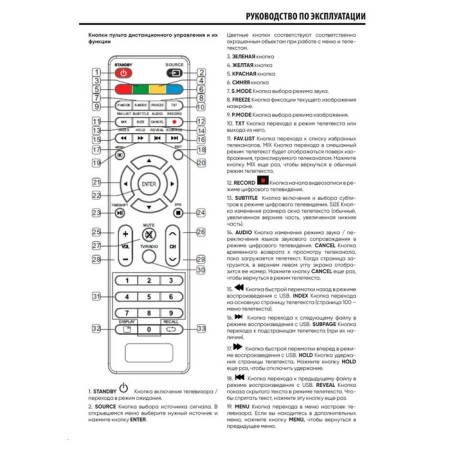 TV ECON LED EX-32HS019B, 32 ", 1366x768, HDMI, USB, Smart TV, Black Color Black-1