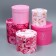 Set of hats 5 in 1, gift packaging, “flowers”, 13 x 14 - 19.5 x 22 cm