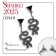 Earrings Metal "Snakes" Siamese, black color in black silver