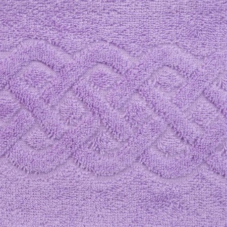 Terry towel "Plait", color lilac, 30x70 cm-1
