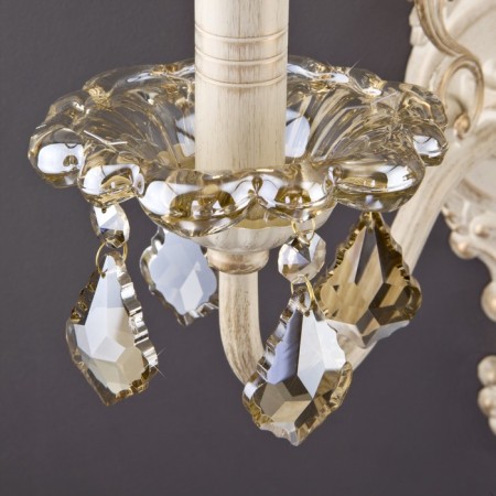 Bra Elisha 2x60W E14 white with gold-1