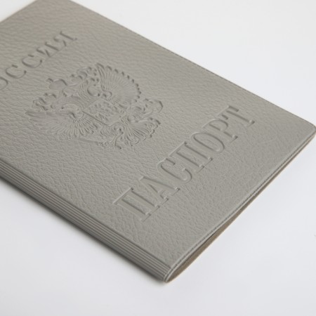 Passport cover, gray color-3