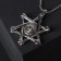 Pompeii pendulum “Pompeii” star David with an eye, color black silver, 70 cm