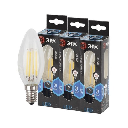 Filament era “candle”, 7 watts, E14, 910 lm, 4000k, white glow-4