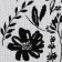 Ethel Napkin Flowers Black 30x45 cm View 2, 100% PE, 370 g/m2