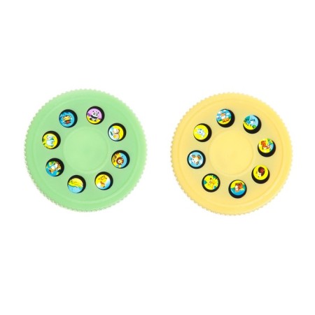Musical projector "Funny animals", sound, light, green color-3