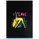 A4 notebook, 96 sheets in a cage on a clip of love you, cover coated cardboard, neon, mix