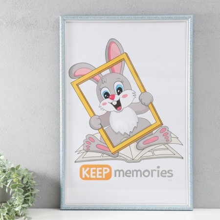 Photo frame Plastic "Vintage" 40x60 cm, blue