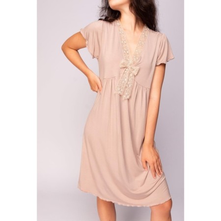 Kimberly night shirt, size m, beige color-3