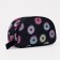 Cosmetic bag, 2 parts on zippers, black color