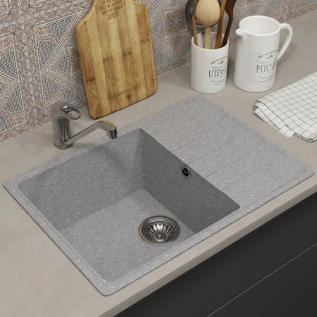 Kitchen carrier made of stone Uperwood Econ UPD-506, 003, rectangular, color 003 gray matte