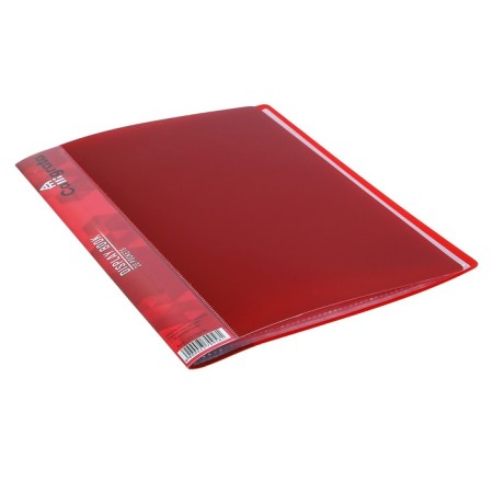 Folder with 20 liners A5, 500 μm, Calligrata, 9 mm, pocket on the spine, red-1