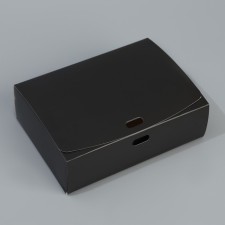 Gift folding box, packaging, “black”, 16.5 x 12.5 x 5 cm, without tape