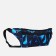 Zipper waist bag, outer pocket, USB connector, blue color