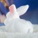Piggy bank "Bunny" White, 18x11x15cm