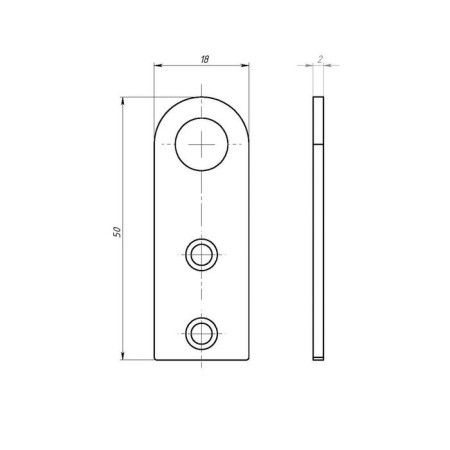 Pay-Ushko, 18 x 50 mm, galvanized-1