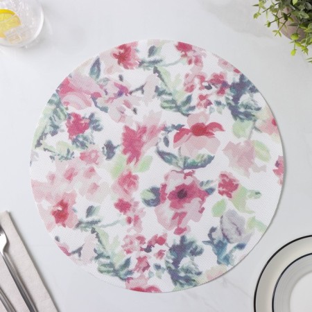 A set of serving napkins on the table “Watercolor. Circle ", 4 pcs, d = 38 cm-5