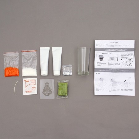 Set for the manufacture of gel candle with sparkles "shining miracle"-1