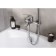 Santek's bath mixer "Arma", short spout, with accessories, chrome