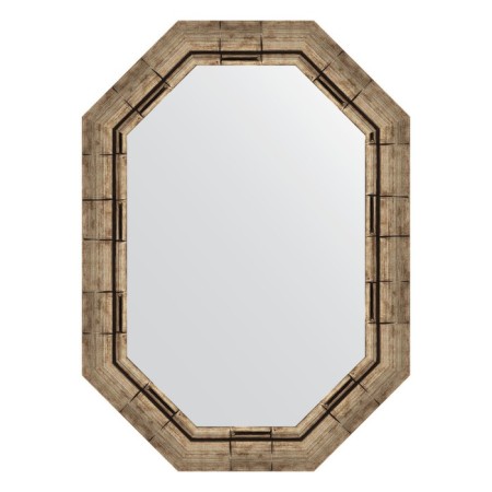 Mirror in the baguette frame, silver bamboo 73 mm 58x73 cm