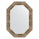 Mirror in the baguette frame, silver bamboo 73 mm 58x73 cm