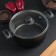 Consul pan, 4.2 l, d = 24 cm, glass cover, black color