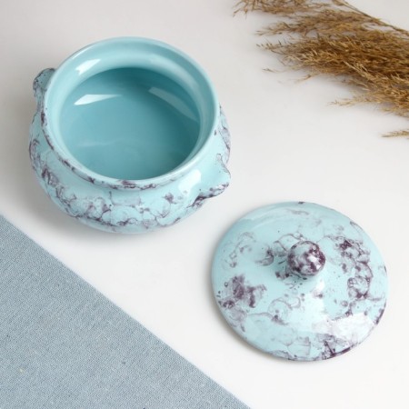 Ceramic pot for baking "Tandy" 0.5l / 13x9.5cm, romance-1