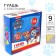 Gouache 7 colors + 2 colors with sparkles (gold, silver) 20 ml, PAW PATROL, Caramel