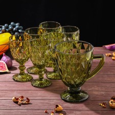 Set for drinks made of glass 