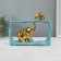 Souvenir Ceramics "Elephant with an elephant - touch. Rectangle" Blue with gold 6x23x16.5 cm 10323