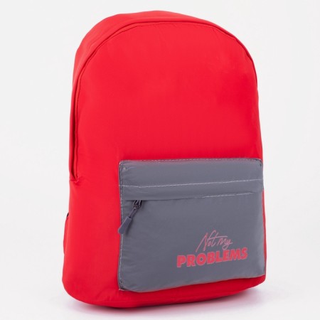 School backpack with a reflective pocket NOT My Problems-6