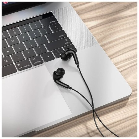 Headphones Borofone BM30 Pro, vacuum, microphone, jack 3.5 mm, cable 1.2 m, black-3