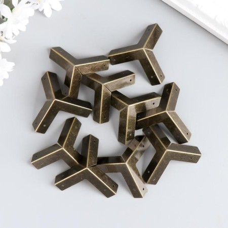 Corner (overlay) for caskets metal 3x3x3 cm-2