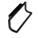 Hanger for towels, plastic, 22.5x6x9 cm, black color