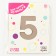 Foil ball 40 ’’ “number 5”, Slim, mystic cream