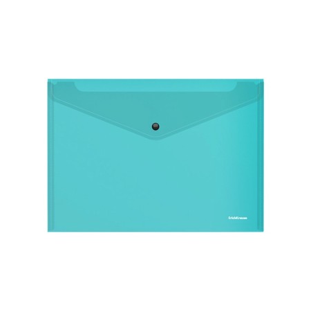 A4 button folder-convert, 140 μm, Erichkrause Fizzy Vivid, glossy, holds up to 120 sheets, translucent, mix-3