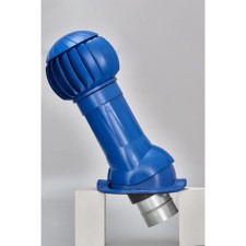The ventilation set for Monterrey metal tiles, d = 160 mm, blue Ral5005