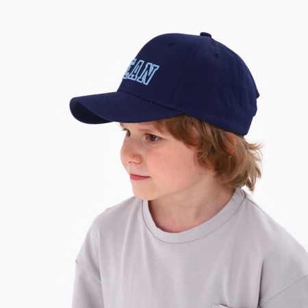 Baby cap for Ocean boy, blue color, rr 52-54, 5-7 years old-12