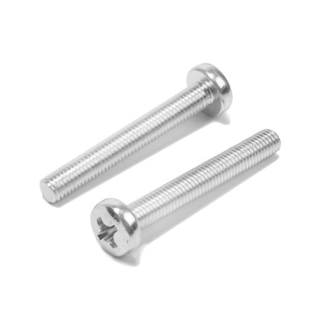 Screw, with a semicircular head, galvanized, Din7985, M8x60 mm, 100 pcs