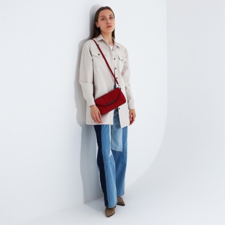 Female bag on a magnet, red color-7